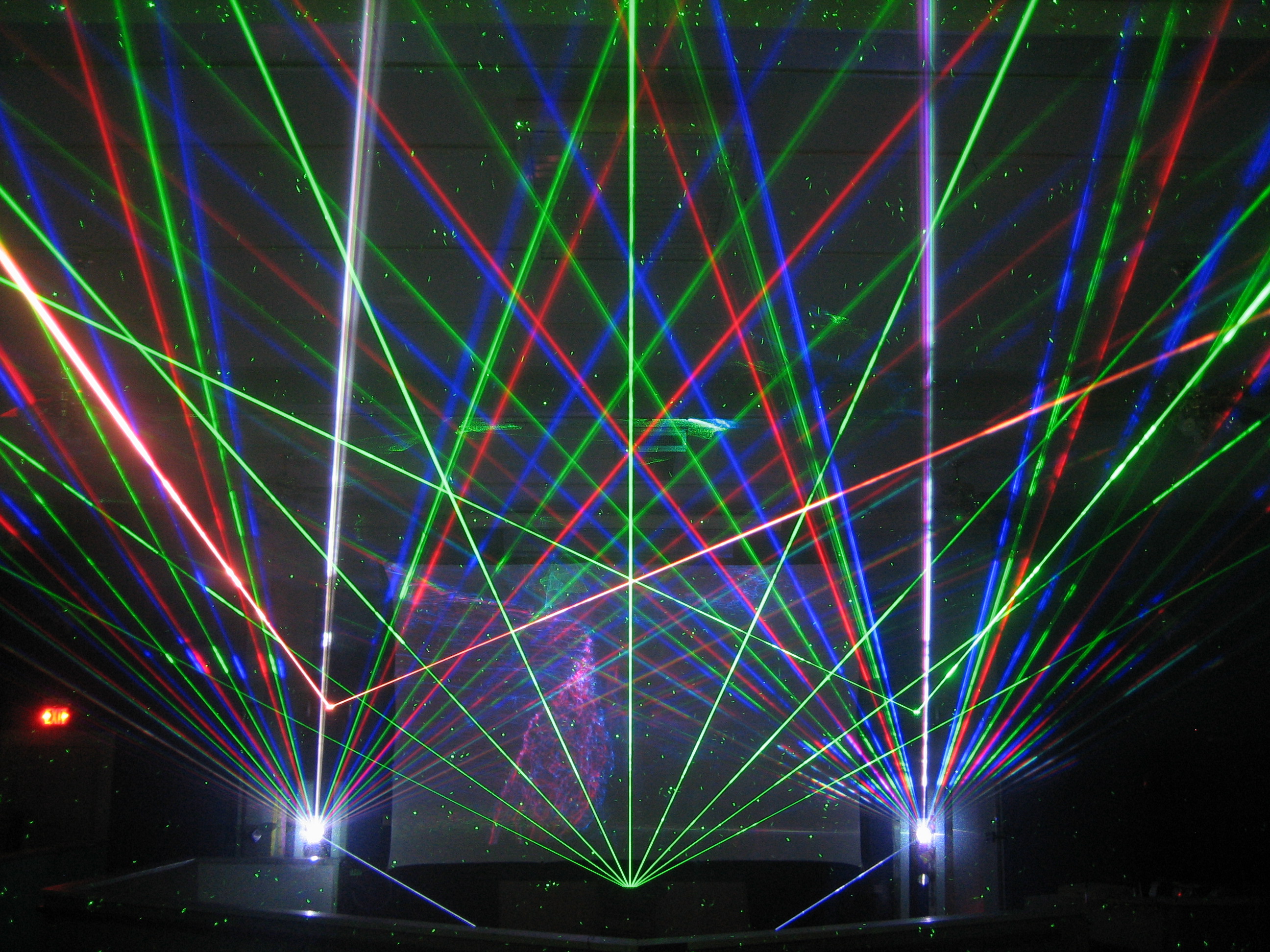 outdoor laser beam