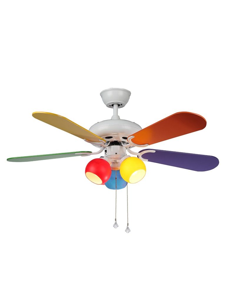 Multi colored ceiling fan for the style of your rooms - Warisan Lighting