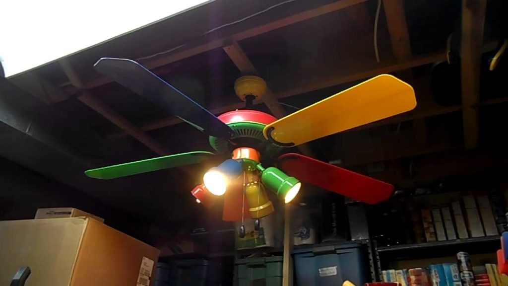 Multi colored ceiling fan for the style of your rooms Warisan Lighting