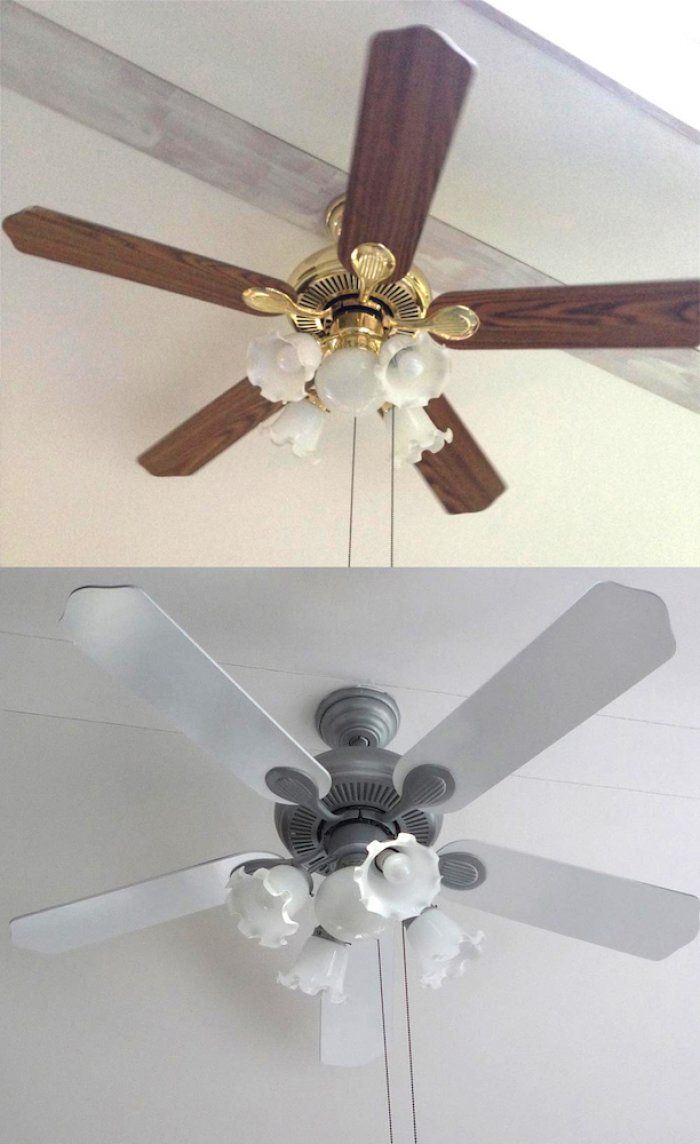 Spray Paint Ceiling Fan Matching Your Ceiling Fans To Your