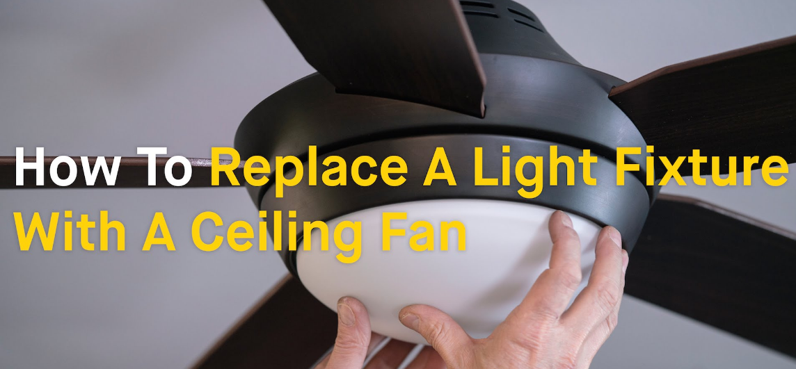 How to replace a ceiling fan with a light fixture? | Warisan Lighting