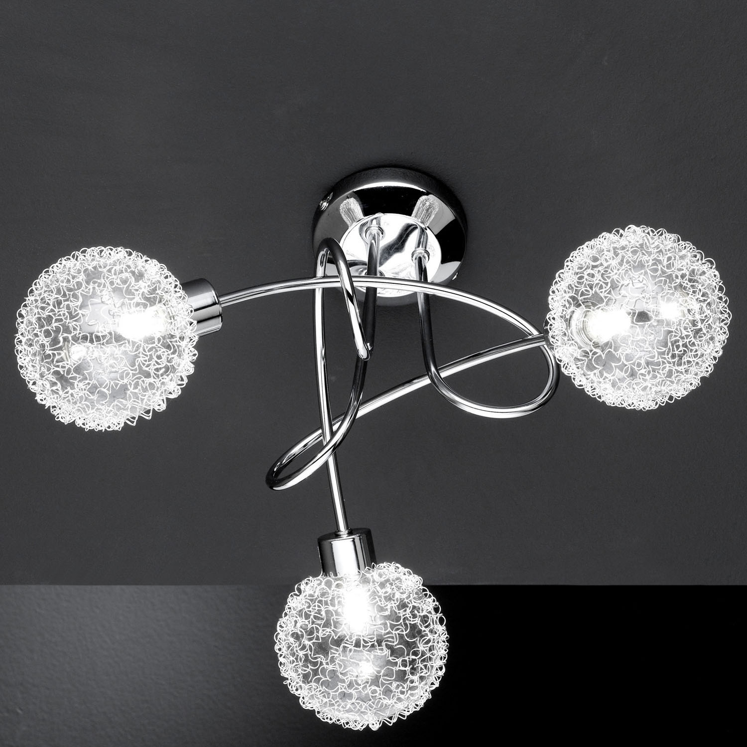 3 bulb ceiling light photo - 6