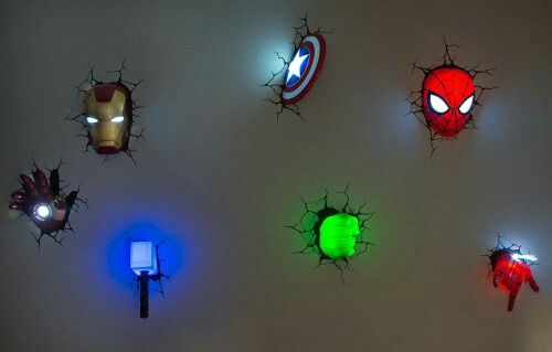 3d avengers wall lights photo - 9