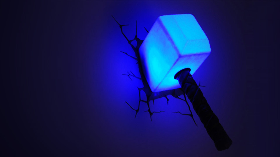 3d superhero wall light photo - 10