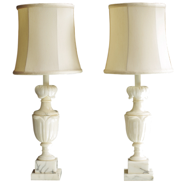 alabaster lamps photo - 2