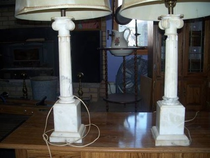 alabaster table lamps photo - 6