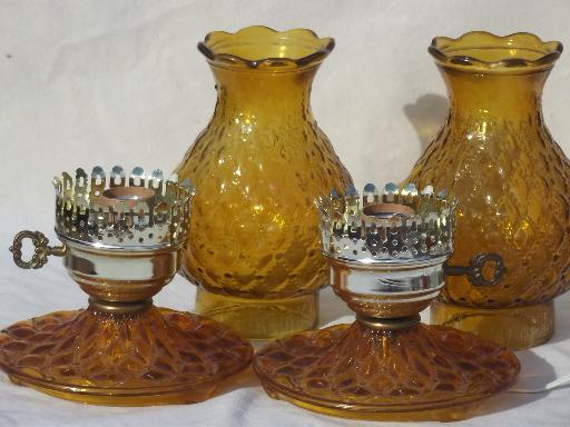 amber glass lamps photo - 5