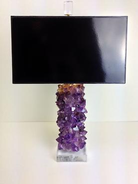 amethyst lamp photo - 2