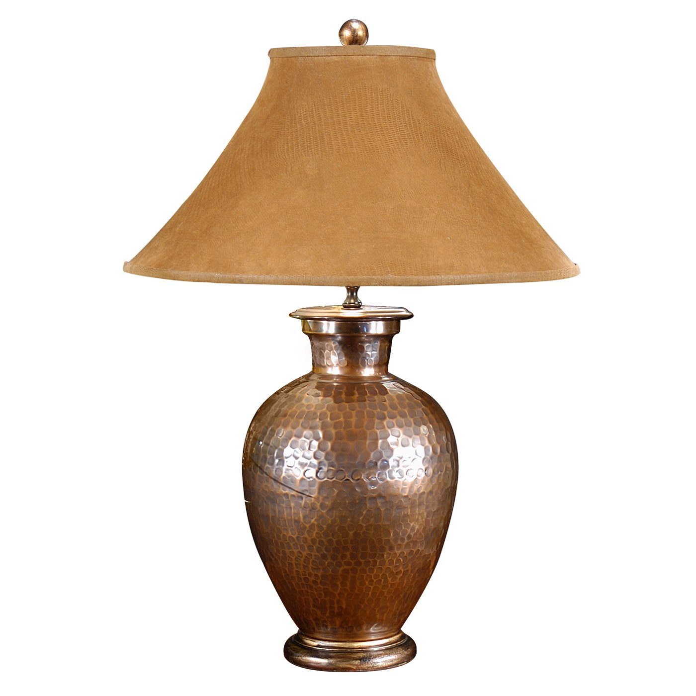 antique bronze table lamp photo - 2