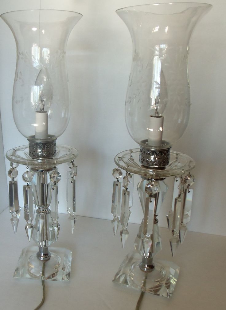 antique crystal lamps photo - 1