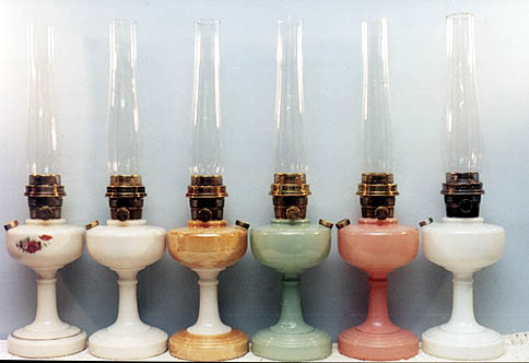 antique kerosene lamps photo - 1