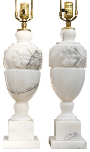 antique marble lamps photo - 3