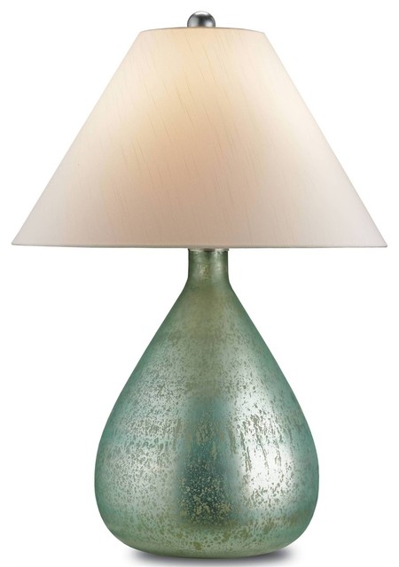 aqua glass lamps photo - 7