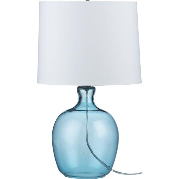 aqua glass lamps photo - 8