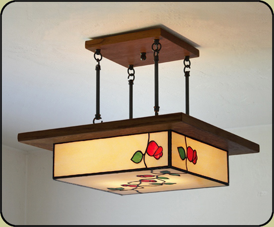 arts and crafts ceiling lights photo - 3