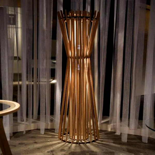 bamboo table lamp photo - 1