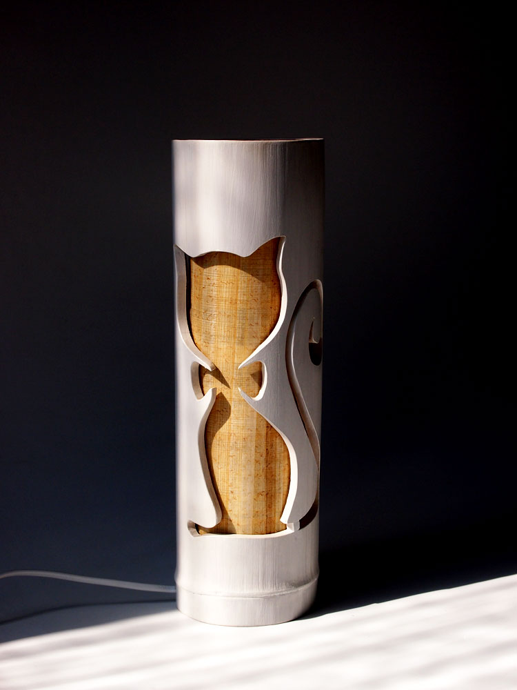 bamboo table lamp photo - 10