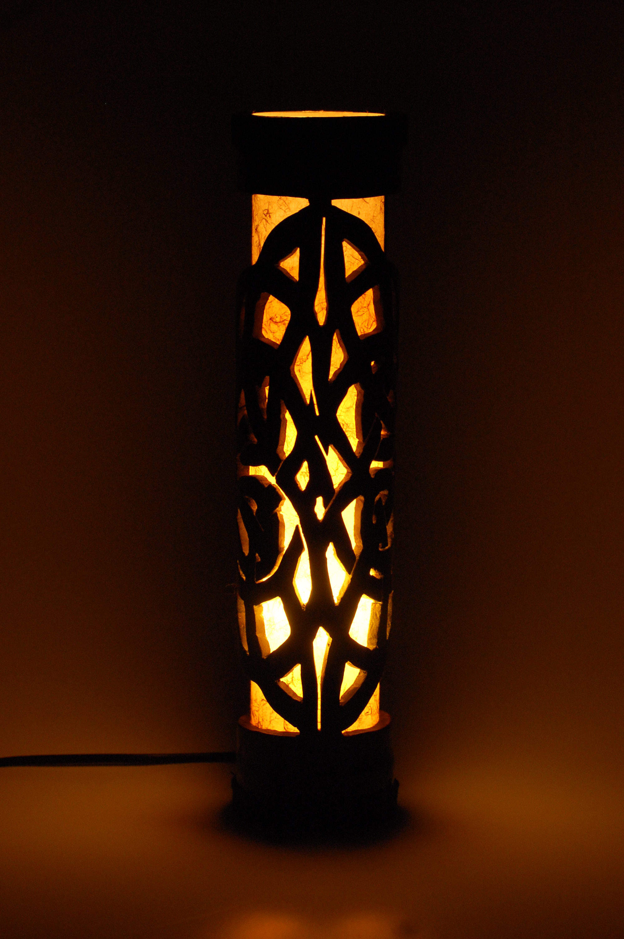 bamboo table lamp photo - 6