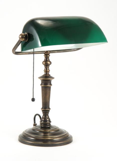 bankers lamp green photo - 5