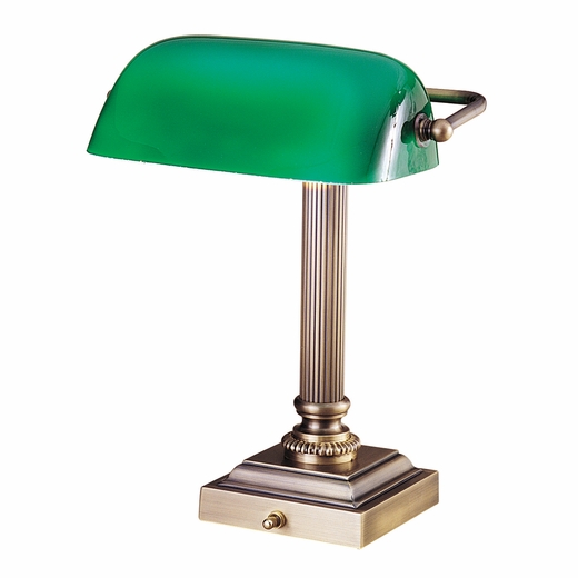 bankers lamp green photo - 6