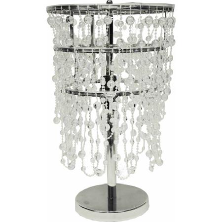 beaded table lamp photo - 2