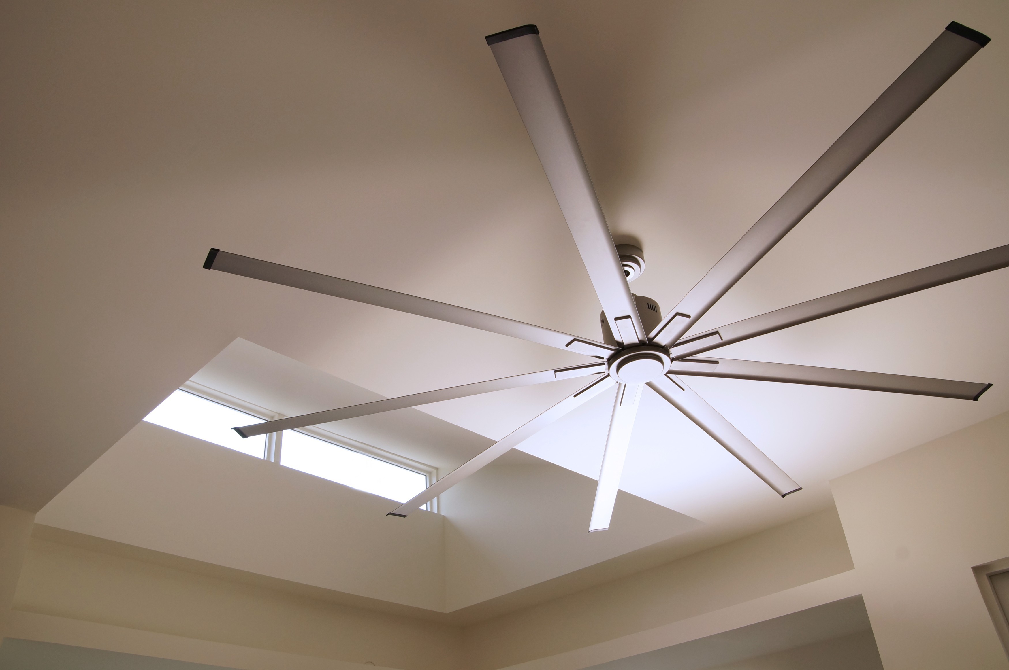 Big industrial ceiling fans Get comfy, save money and energy