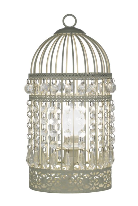 bird cage table lamp photo - 10