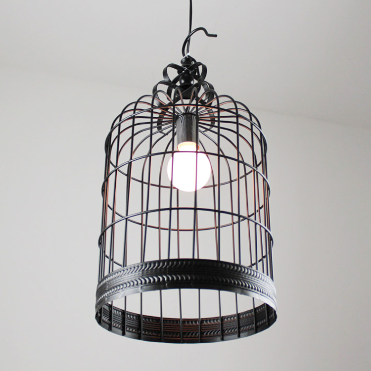 bird cage table lamp photo - 8