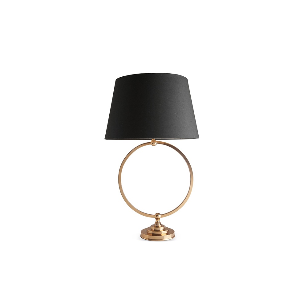 black and gold table lamp photo - 4