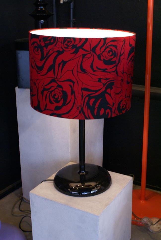 black and red lamps photo - 2