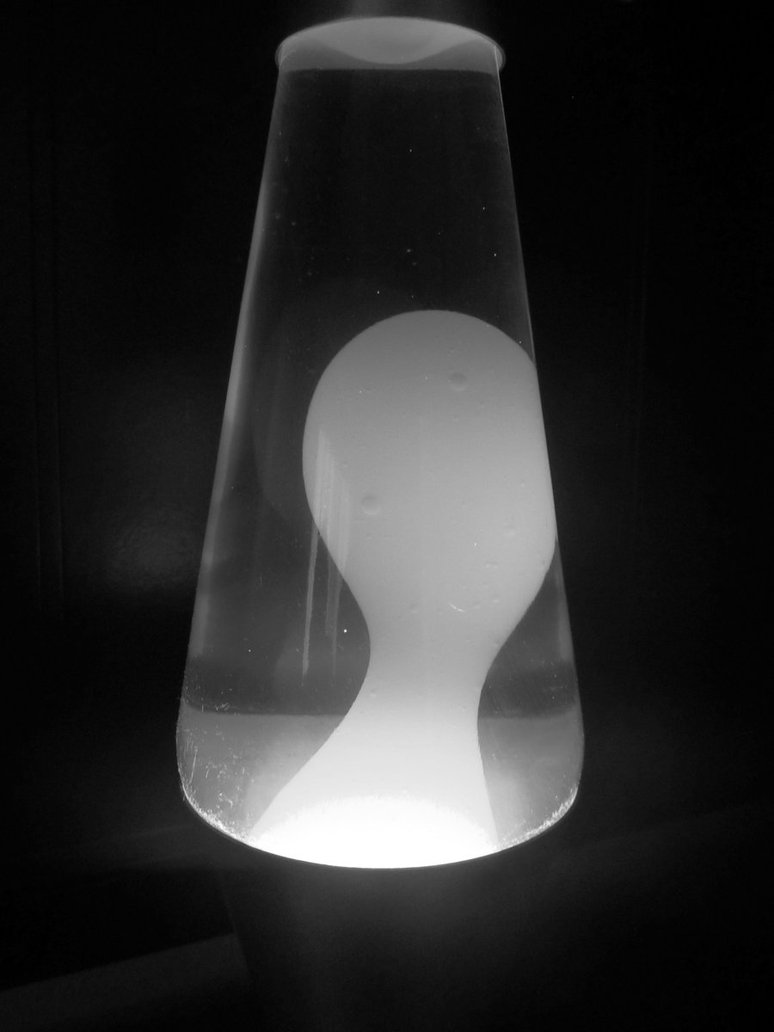 black and white lava lamp photo - 3