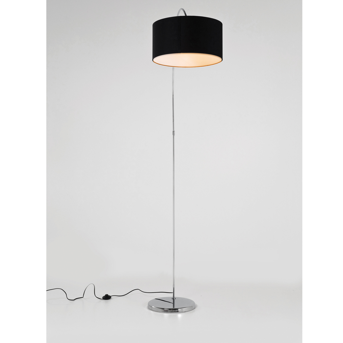 black arc floor lamp photo - 10