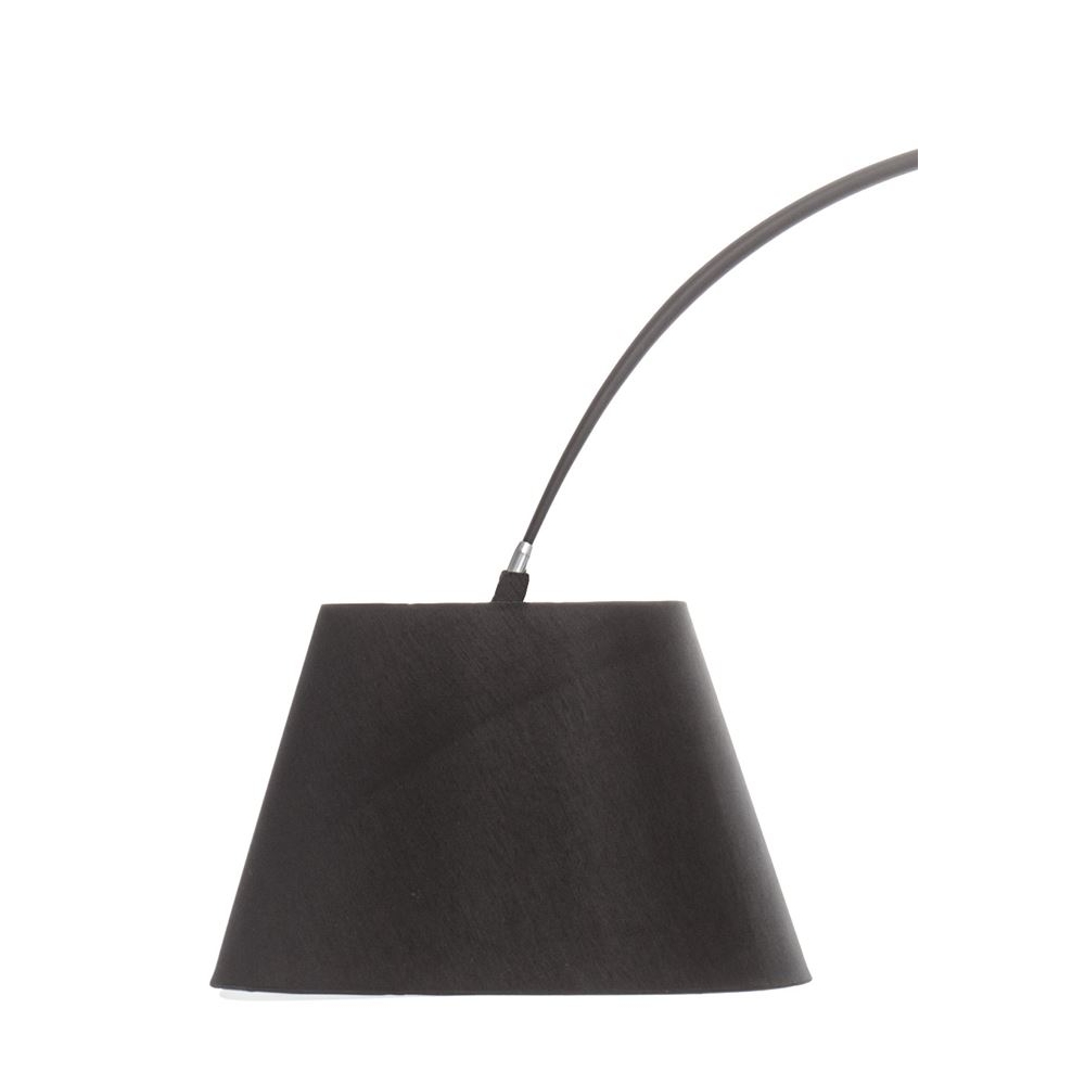 black arc floor lamp photo - 3