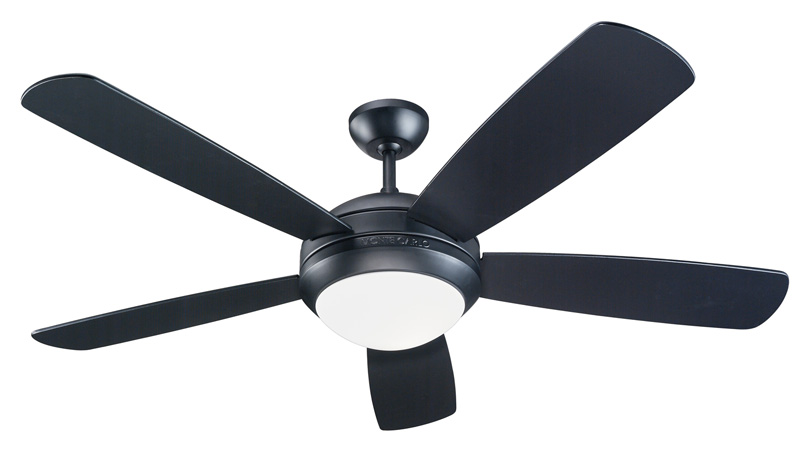 black ceiling fan light photo - 1