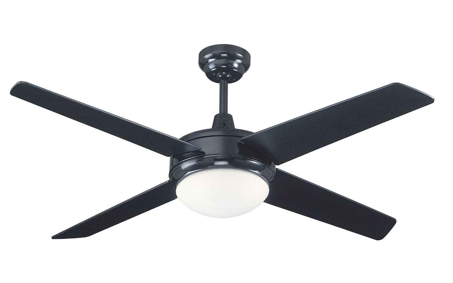 black ceiling fan light photo - 10