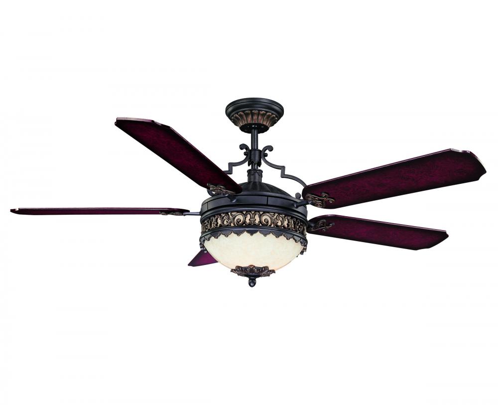 black ceiling fan light photo - 2