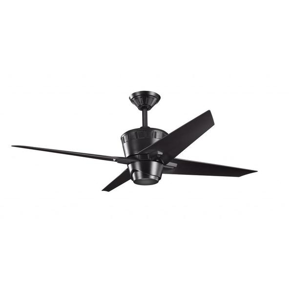 black ceiling fan light photo - 7