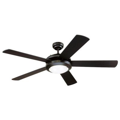 black ceiling fan light photo - 8