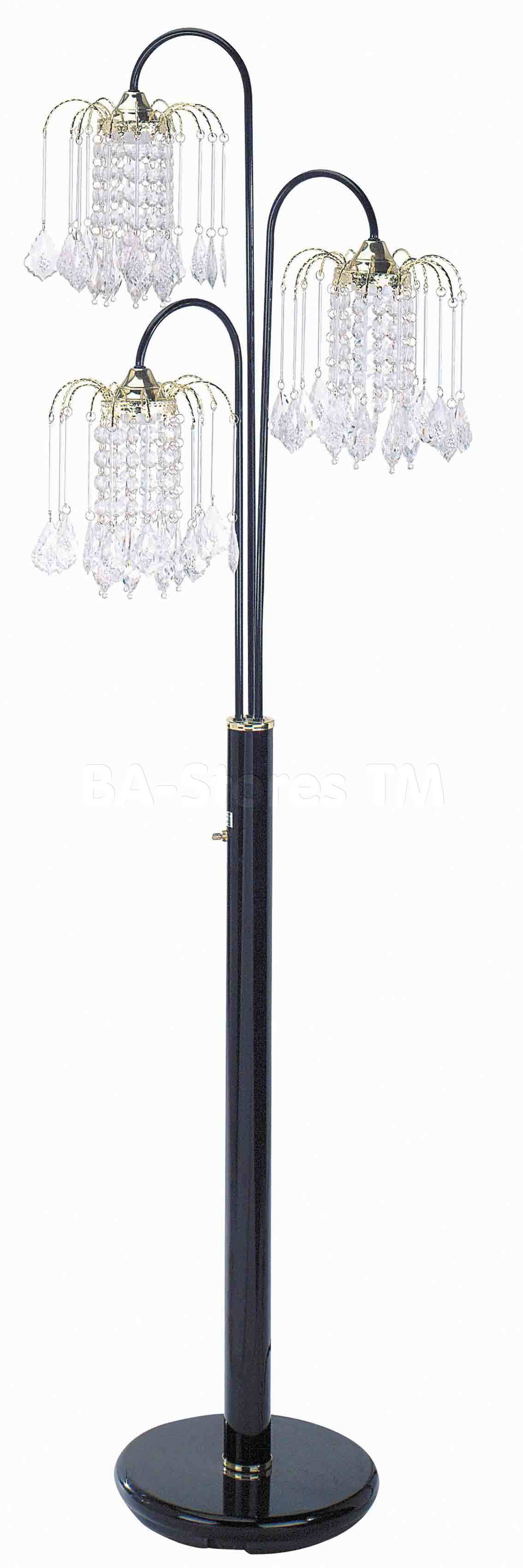 black chandelier floor lamp photo - 5