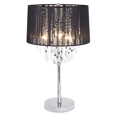 black chandelier table lamp photo - 9