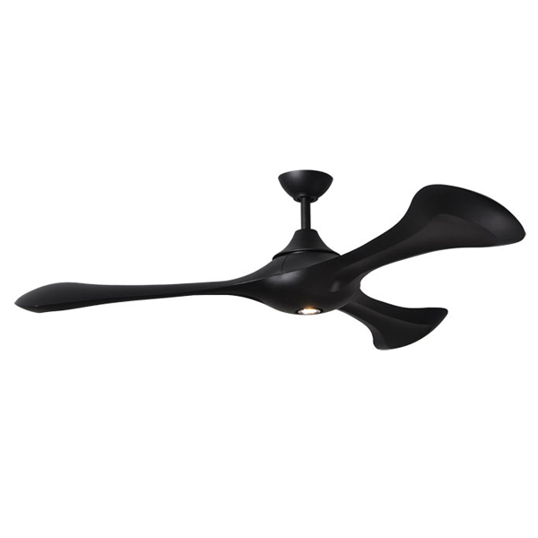 black modern ceiling fan photo - 4