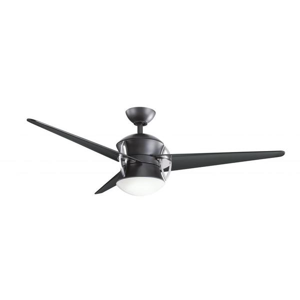 black modern ceiling fan photo - 7