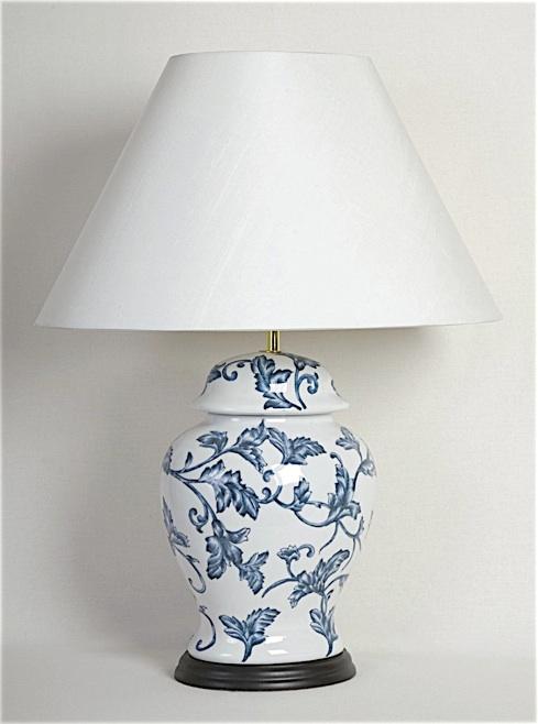 blue and white lamps photo - 1