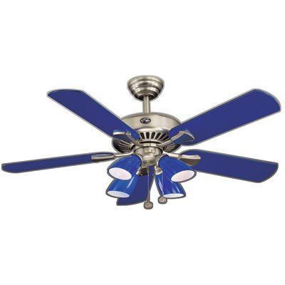 blue ceiling fans photo - 2