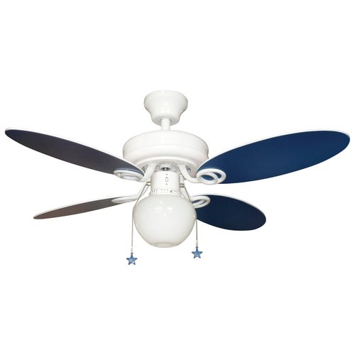 blue ceiling fans photo - 4