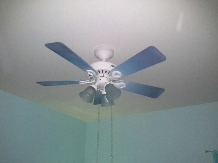 blue ceiling fans photo - 9