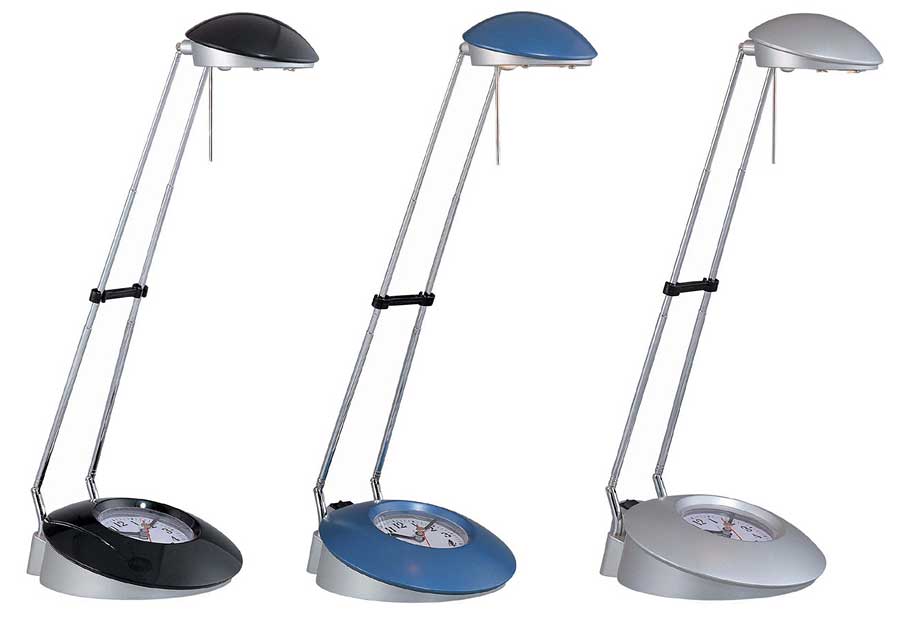 blue desk lamp photo - 2