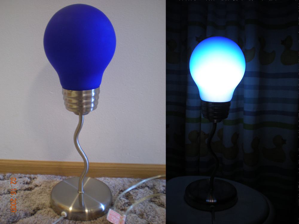 blue light lamp photo - 5