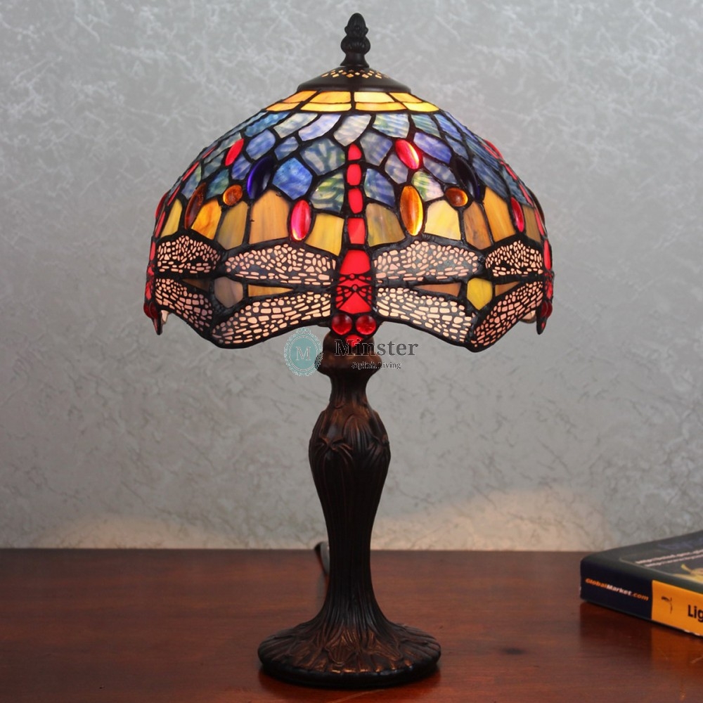 blue tiffany lamp photo - 10