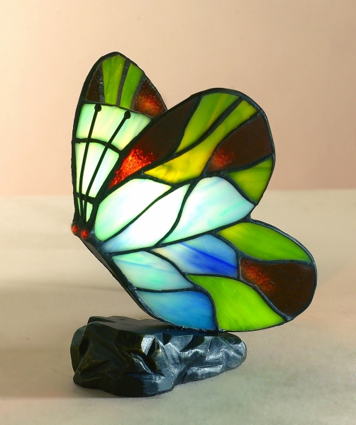 blue tiffany lamp photo - 5